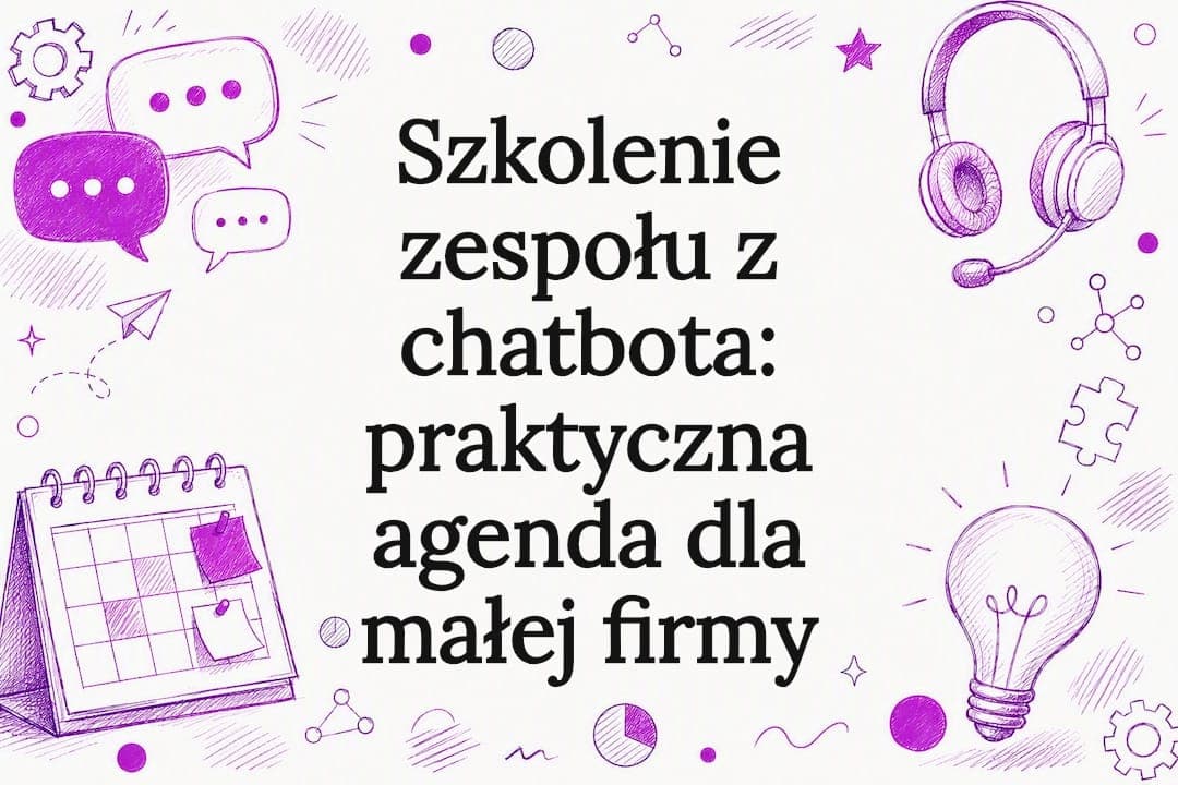 Szkolenie zespołu z chatbota: praktyczna agenda dla małej firmy