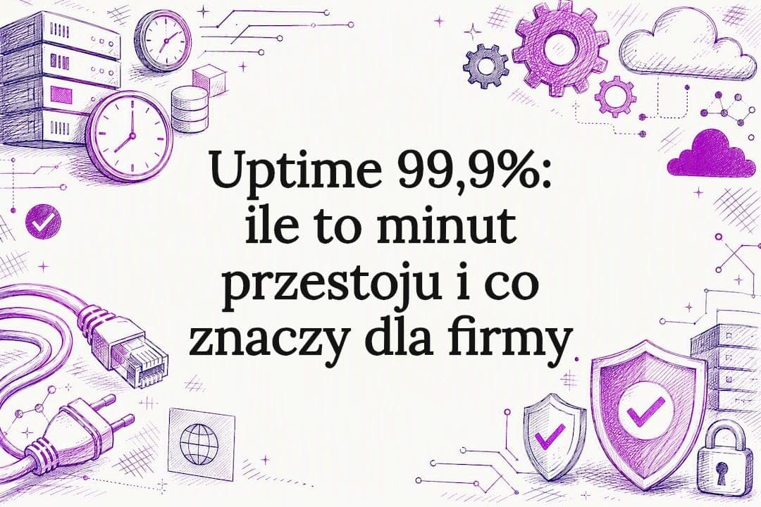 Uptime 99,9%: ile to minut przestoju i co znaczy dla firmy