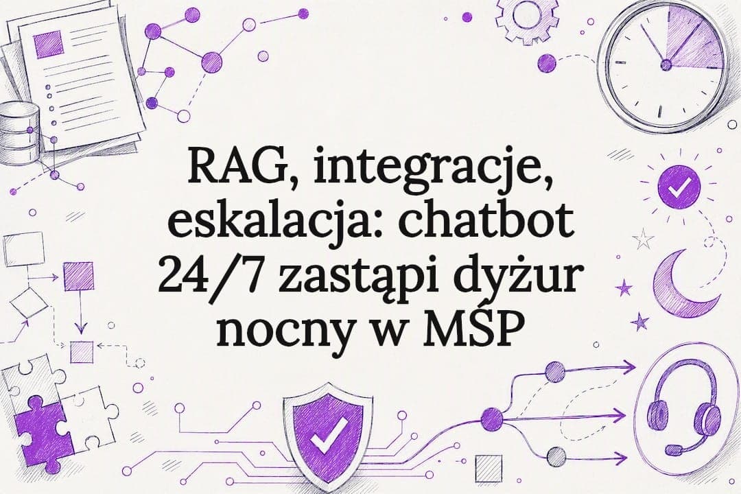 RAG, integracje, eskalacja: chatbot 24/7 zastąpi dyżur nocny w MŚP