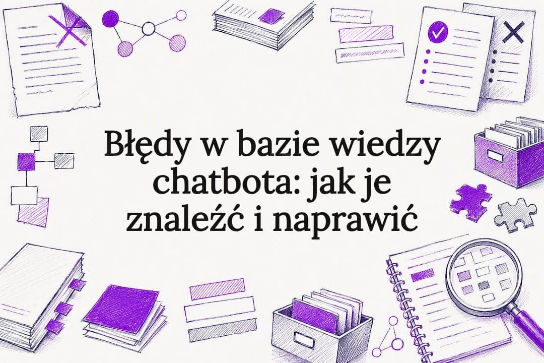 Błędy w bazie wiedzy chatbota: jak je znaleźć i naprawić