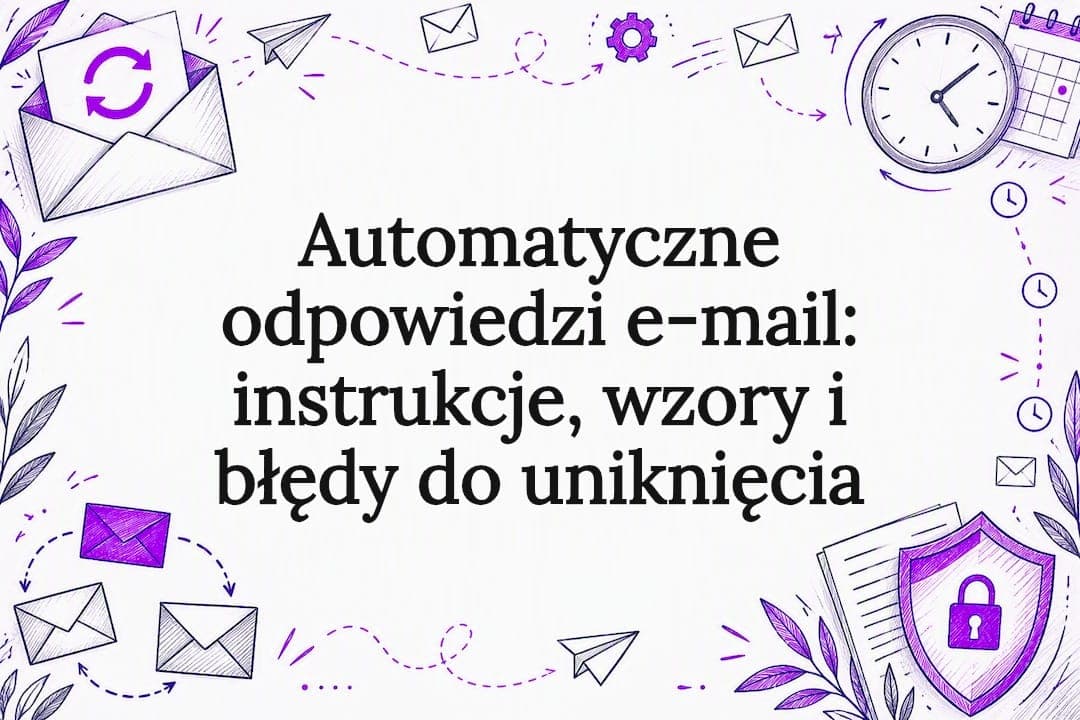 Automatyczne odpowiedzi e-mail: instrukcje, wzory i błędy do uniknięcia