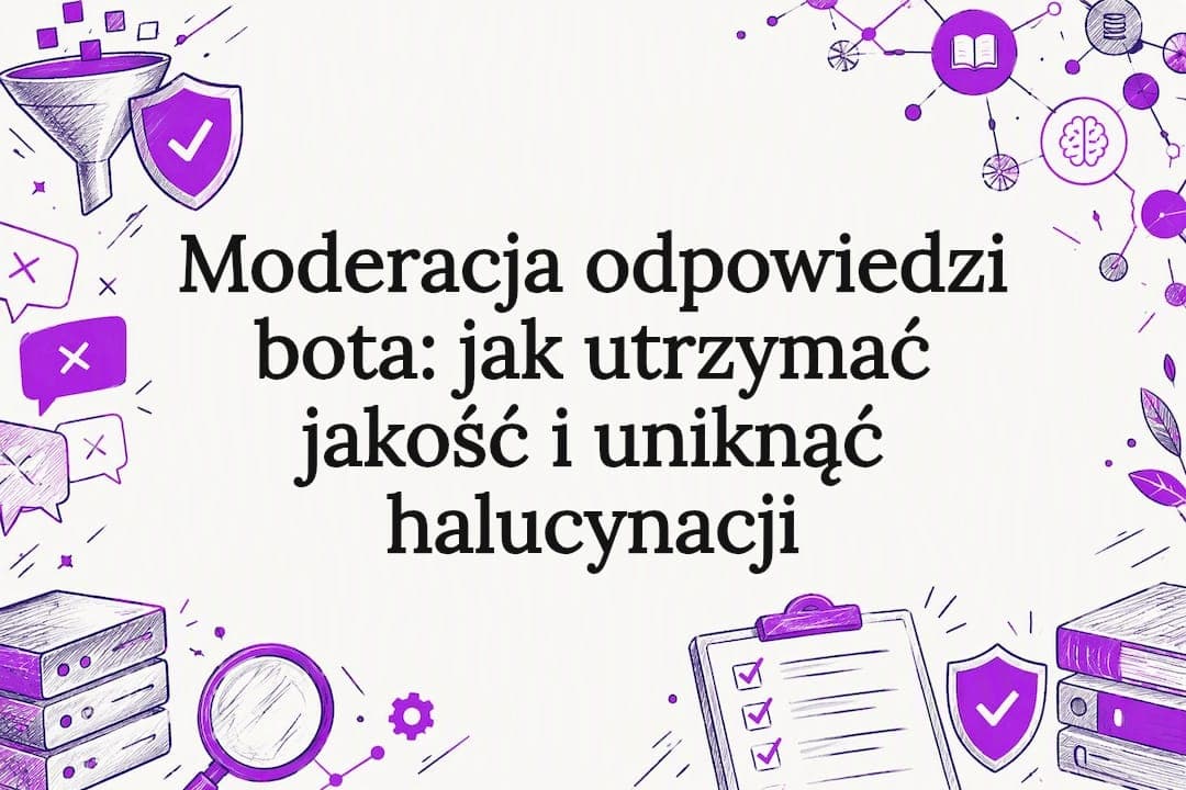 Moderacja odpowiedzi bota: jak utrzymać jakość i uniknąć halucynacji