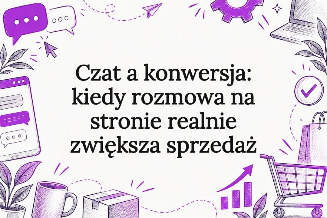 Czat a konwersja: kiedy rozmowa na stronie realnie zwiększa sprzedaż